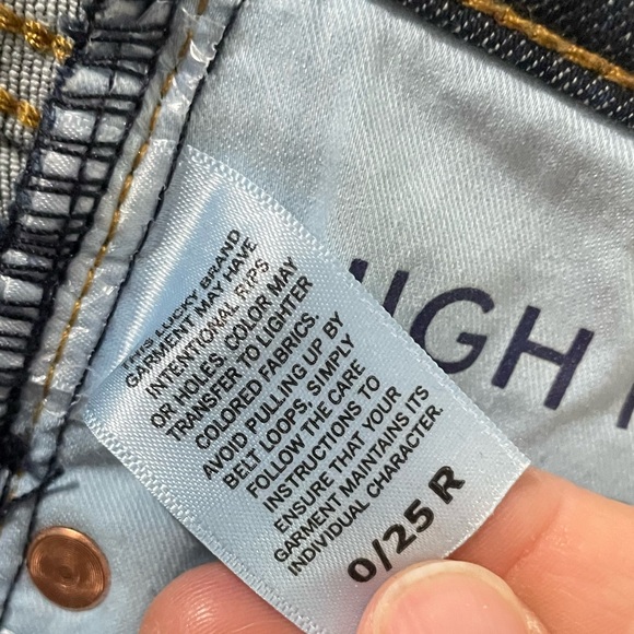 Dark wash Lucky Brand High Rise Bianca Boot Jean - Picture 5 of 6